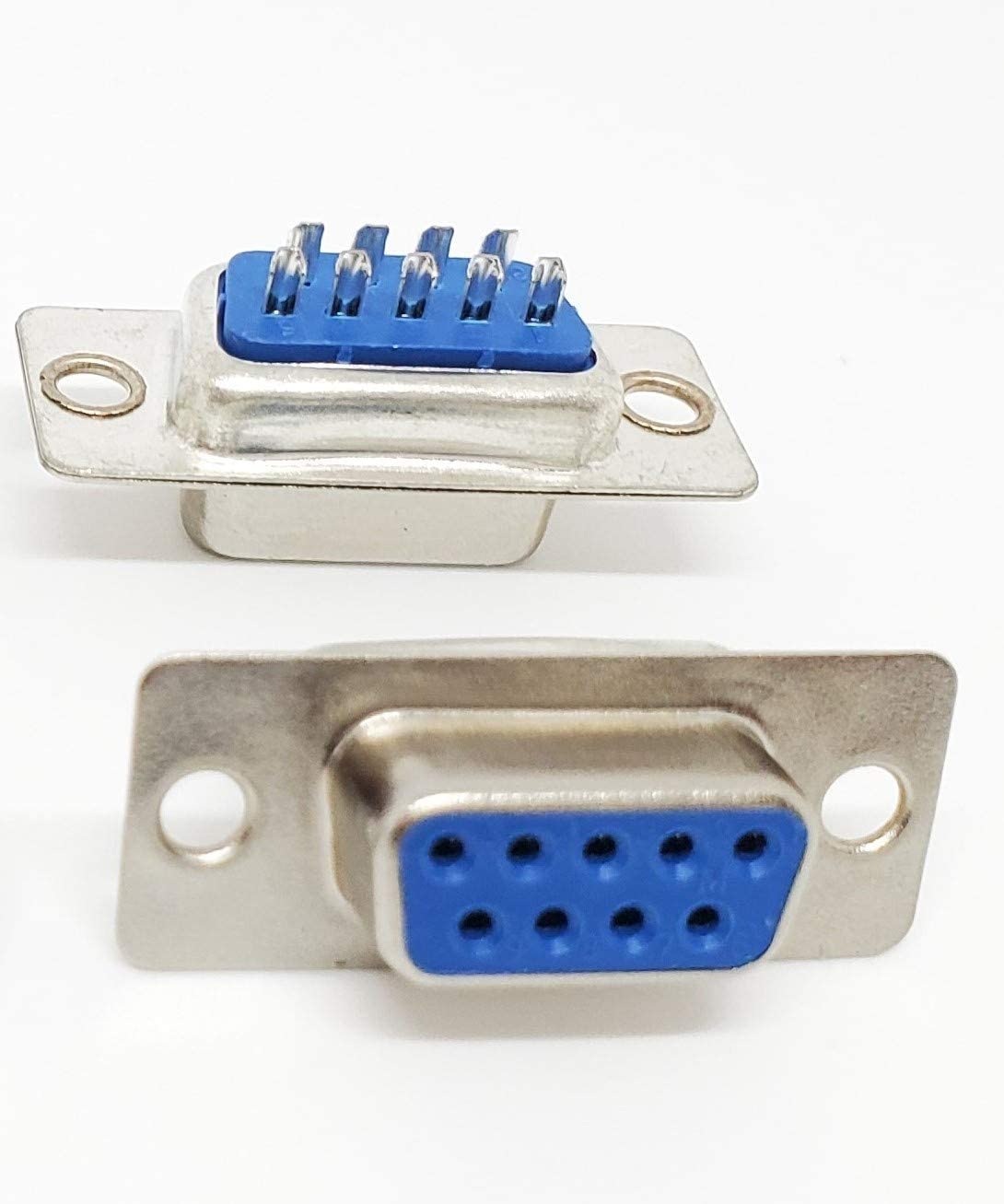 Connecteur DB9 Femelle Bleu – 9 Broches pour Applications Série et VGA ...