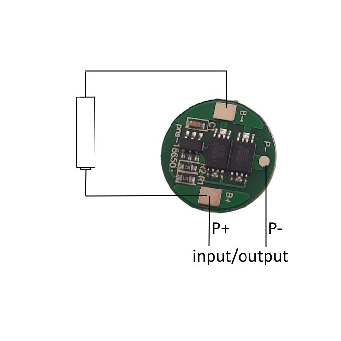 Carte de Protection Batterie 1S 18650 – 4.2V, BMS Sécurisé, Anti-Surcharge