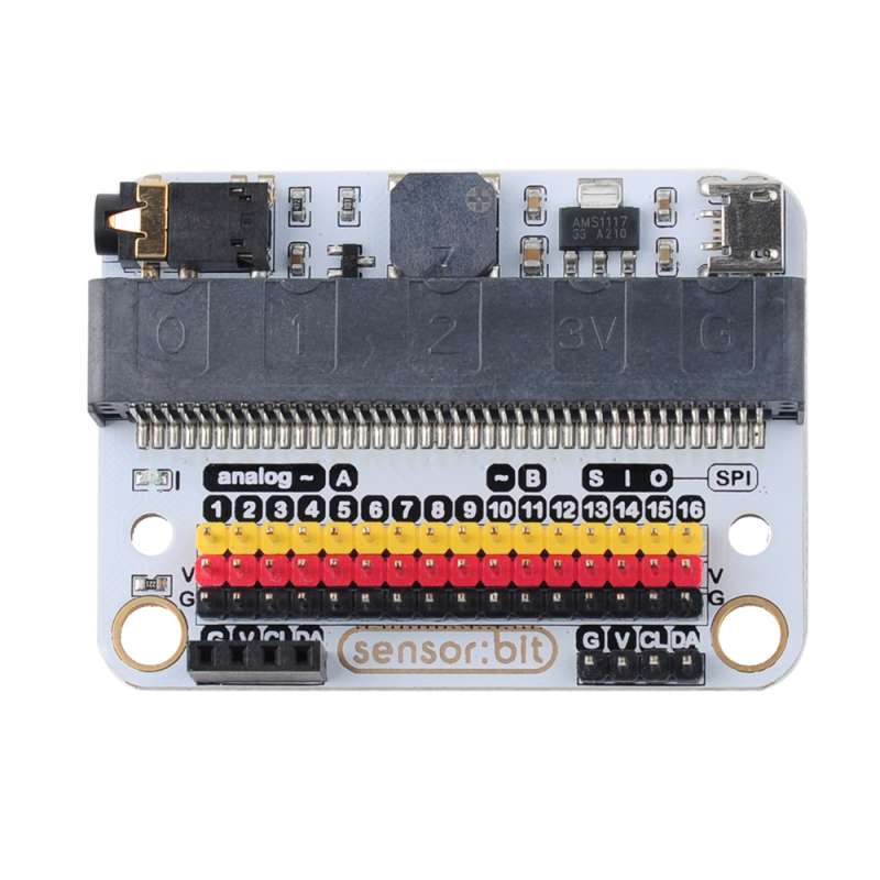 Carte D'Extension Micro:bit SeenGreat Avec PCA9685 - Contrôle Moteurs, Servos, 7 LED RVB, Détection Sonore, Support Batterie 18650