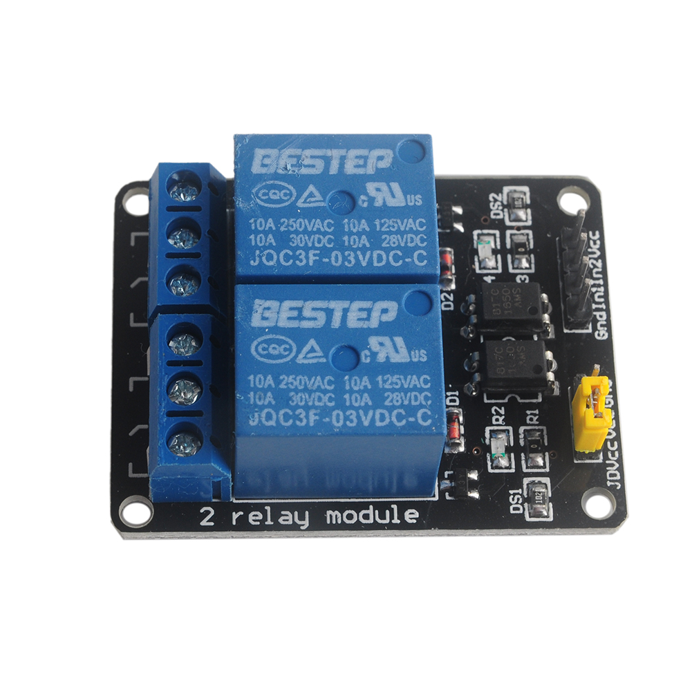 Module 2 Relais Module Relais 2 Canaux 3.3V – Commutateur électrique pour Arduino ...