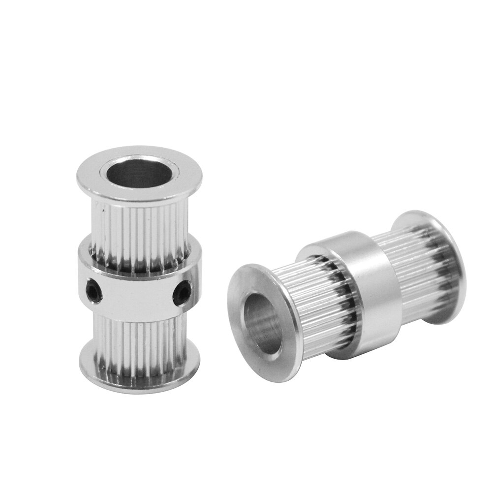 BE-TOOL Lot de 5 poulies de distribution GT2 en aluminium 30/36/40/48/60 dents 5/6,35/8/10/12 mm, pour imprimante 3D CNC largeur 6/10 mm (40 T-alésage 8 mm-largeur 6 mm