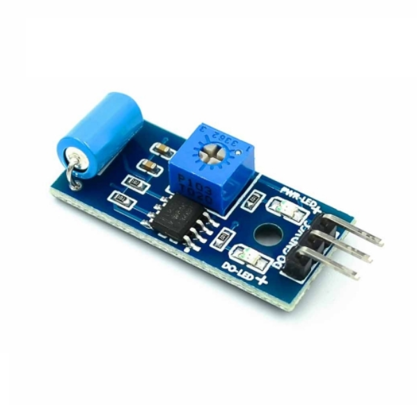Capteur SW-420 monté sur carte, utilisé pour détecter des chocs ou secousses mécaniques