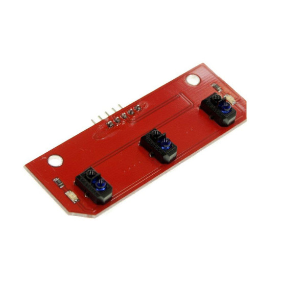 Capteur triple voie TCRT5000 utilisé pour repérage de lignes noires et obstacles proches
