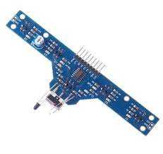 Vue du capteur infrarouge 5 voies TCRT5000, idéal pour robot suiveur de ligne
