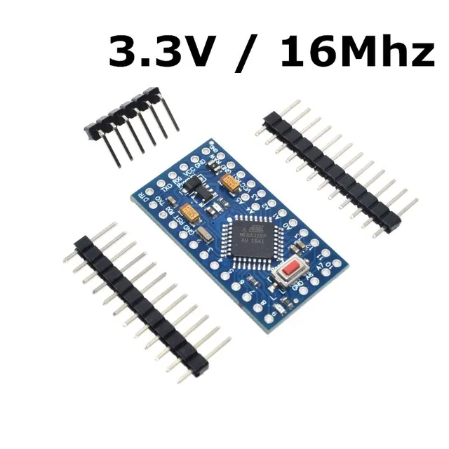 Arduino Pro Mini 3.3V – Microcontrôleur ATmega328P pour circuits basse consommation"