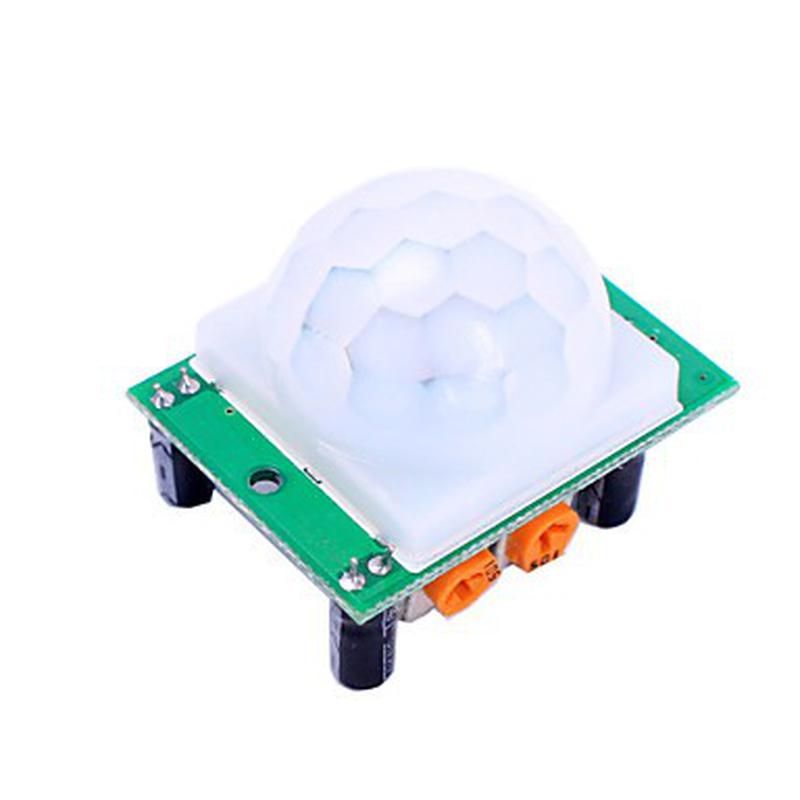 Module PIR HC-SR501 avec lentille infrarouge pour détection de mouvement humain