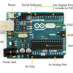 rduino UNO R3 avec Atmega328 – Idéal pour projets éducatifs, électroniques et connectés