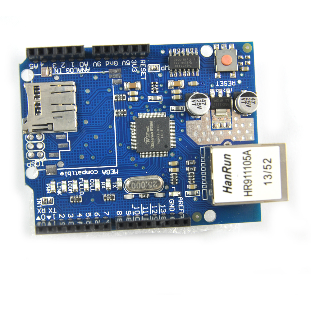 Shield Ethernet W5100 pour Arduino Uno – Module Réseau RJ45 Compatible ...
