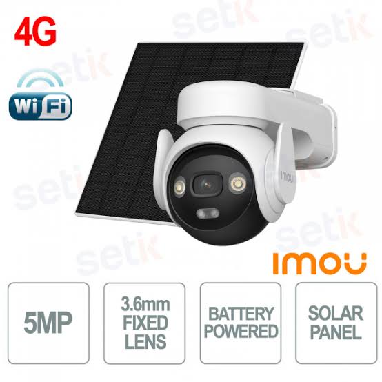 Panneau solaire Imou 5W FSP14 pour recharge de caméra sur batterie.
