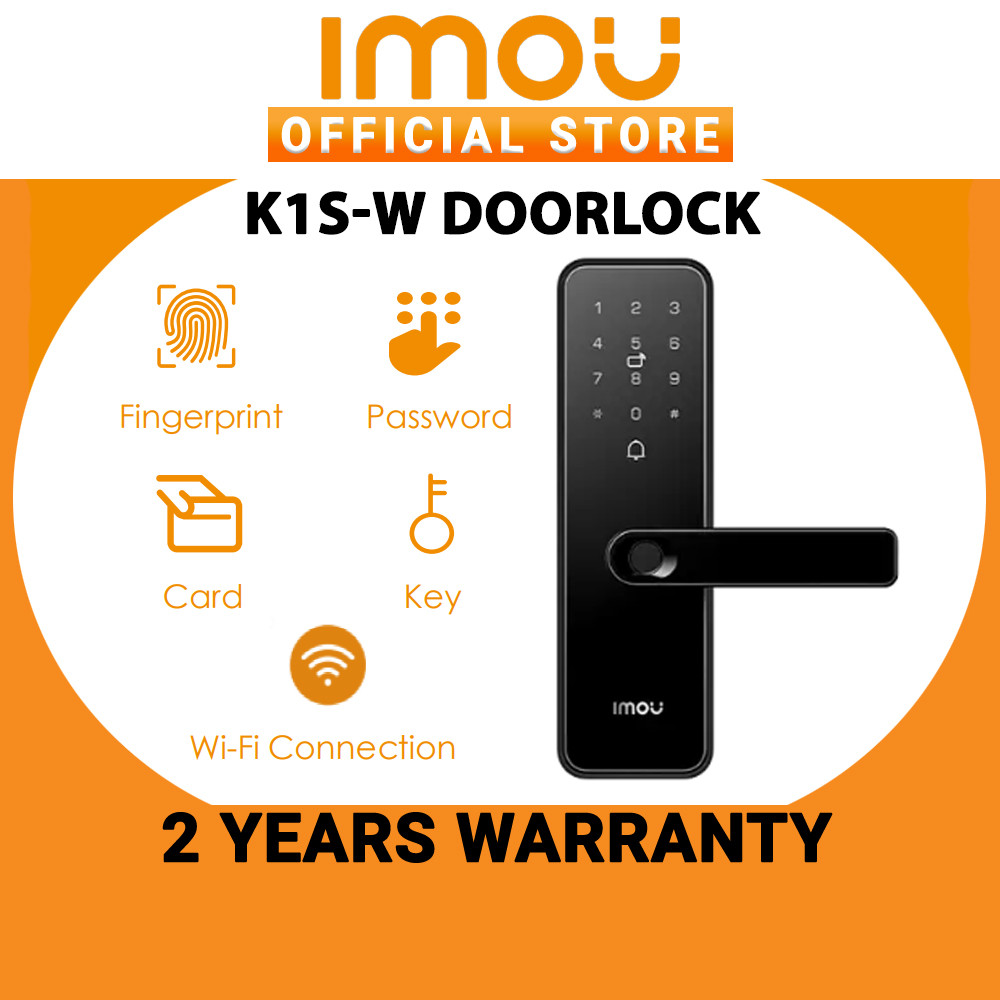 Clavier numérique tactile rétroéclairé de la poignée connectée Imou Smart Lock.