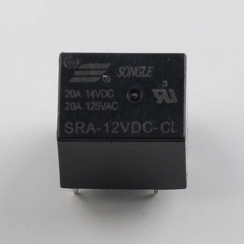 10 Stuks 12 V 20 A Vermogensrelais SRA 12VDC CL 5Pin PCB Type Zwart Auto Relais 2419135342