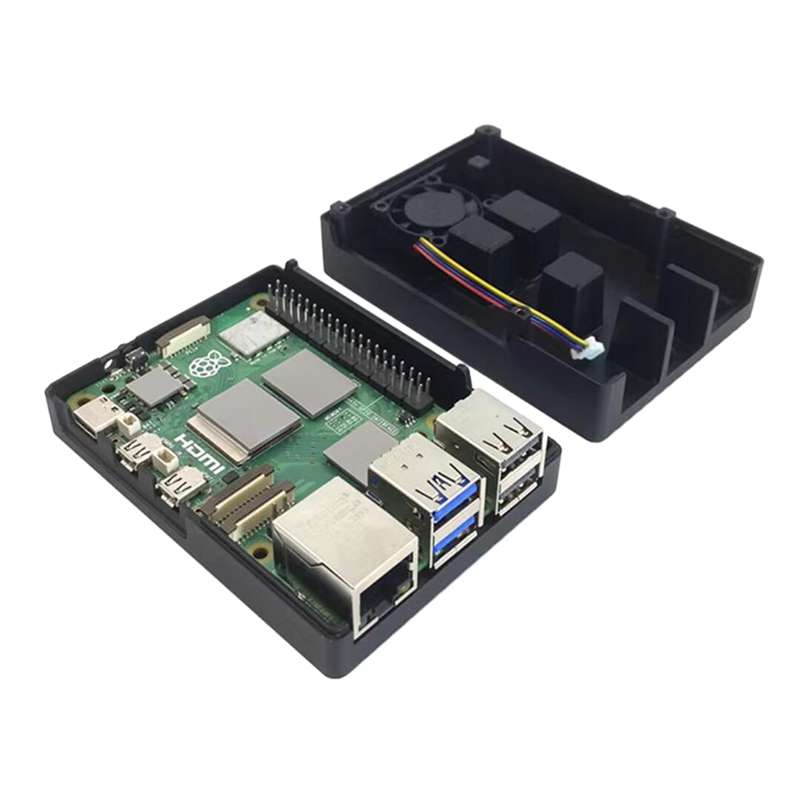 Boitier Raspberry Pi 5 Boîtier Alu Noir Raspberry Pi 5 Prix Tunisie | Châssis Métallique