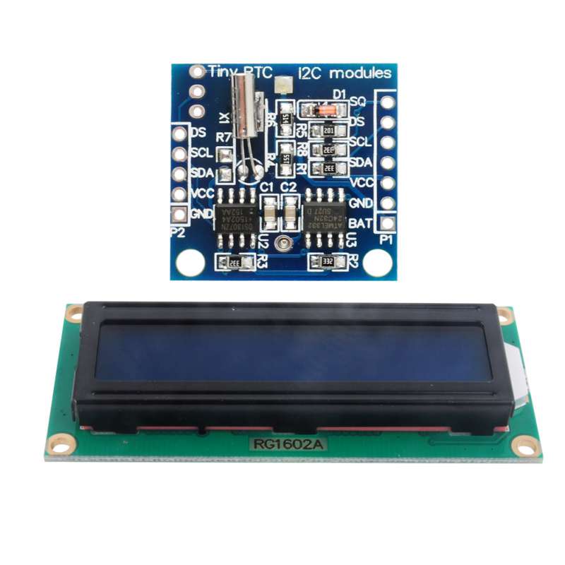 2pcs Module RTC Horloge Temps Réel V2.0 I2C Avec Broches - Compatible Arduino