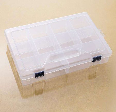 Boîte de pièces à 10 grilles, boîte en plastique amovible 30X20X6cm pour kit arduino raspberry STM microbit ESP32