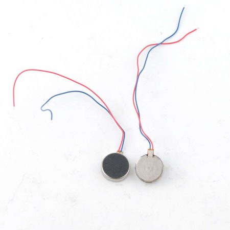 Micro moteur à vibrations CC, moteurs à boutons vibrants plats, pièces de téléphone 3V-5V, 60mA, 70MA